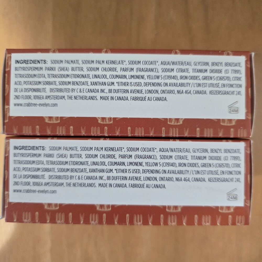 2X Crabtree & Evelyn Gardeners Triple Milled Soap New in Box 7oz bars Lot of 2 - Picture 7 of 7